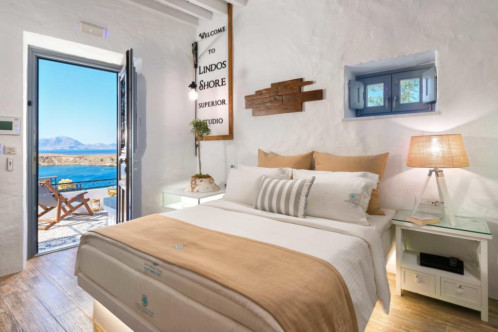 Lindos Shore Superior Studio (Adults Only) Bagian luar foto